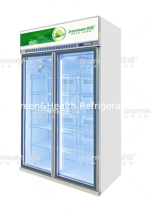 2000 Litres Commercial Glass Door Upright Fridge For Store Cooling System Beverage Display Cooler