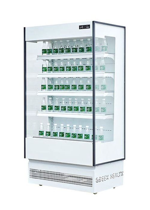 Glass Shelf Mini Chiller Refrigerator Shop Daily Food Vertical Upright Display Refrigerator