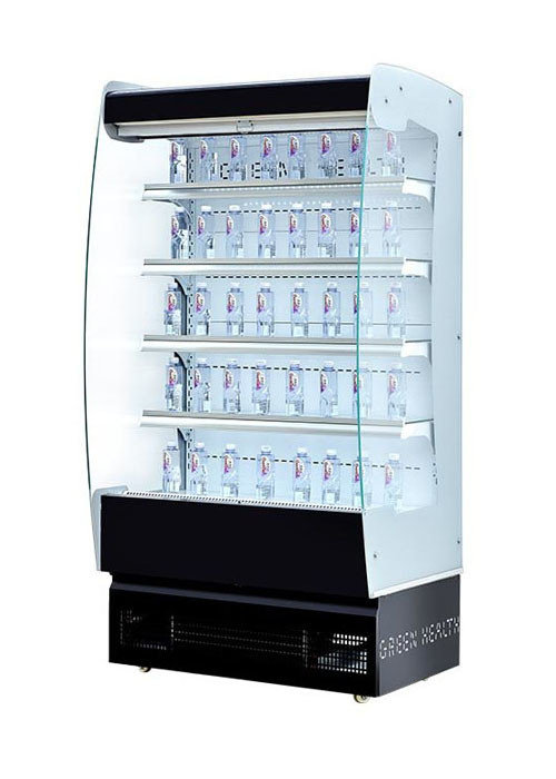 Glass Shelf Mini Chiller Refrigerator Shop Daily Food Vertical Upright Display Refrigerator