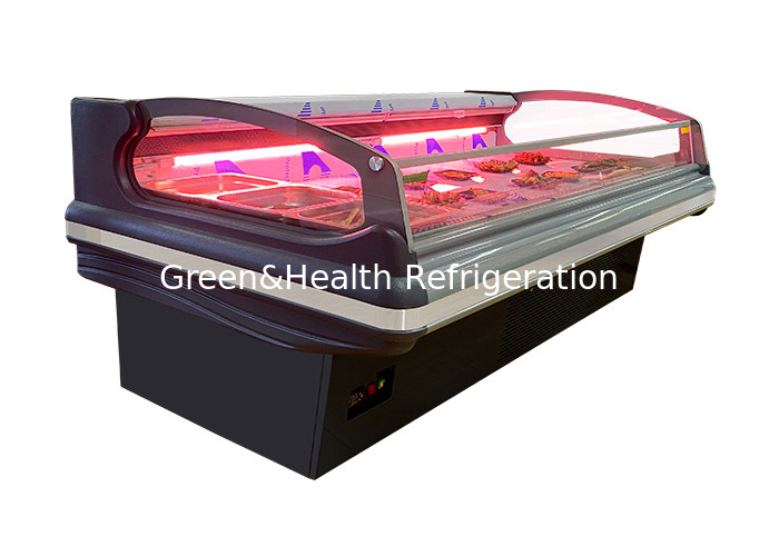 900W Frost Free Supermarket Fresh Food Showcase For Meat Shop