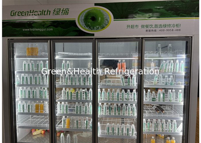 Supermarket Refrigeration Cold Storage Room With Glass Door 8500L Walk In Cooler Blast Freezer