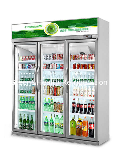 Commercial Beer Cooler with 1530L Storage Capacity Double Glass Doors and Digital Temperature Control