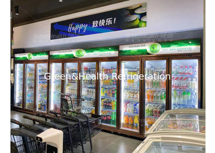 Commercial Beer Cooler with 1530L Storage Capacity Double Glass Doors and Digital Temperature Control