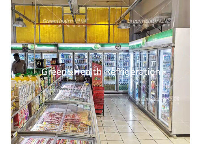 Commercial Beer Cooler with 1530L Storage Capacity Double Glass Doors and Digital Temperature Control