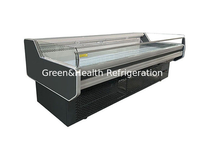 Commercial Open Glass Multiple Colors Fresh Meat Showcase Deep Freezer