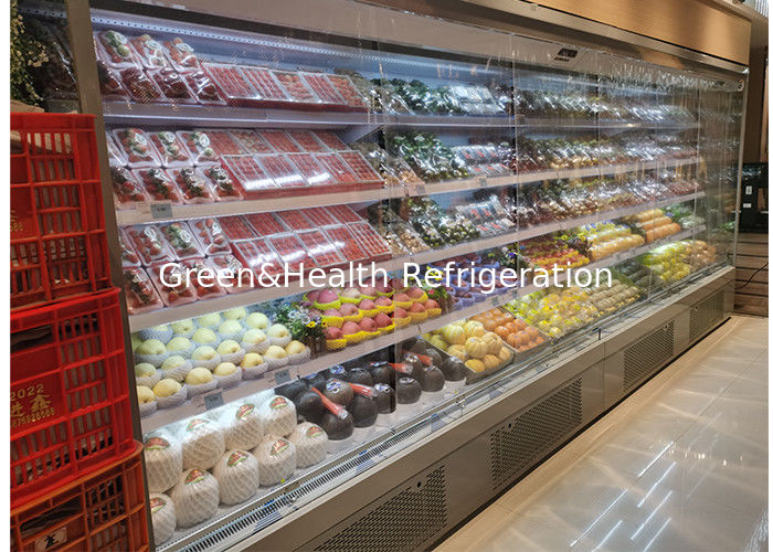 Supermarket Vegetable Cooler Multideck Drinks Vegetable And Fruit Open