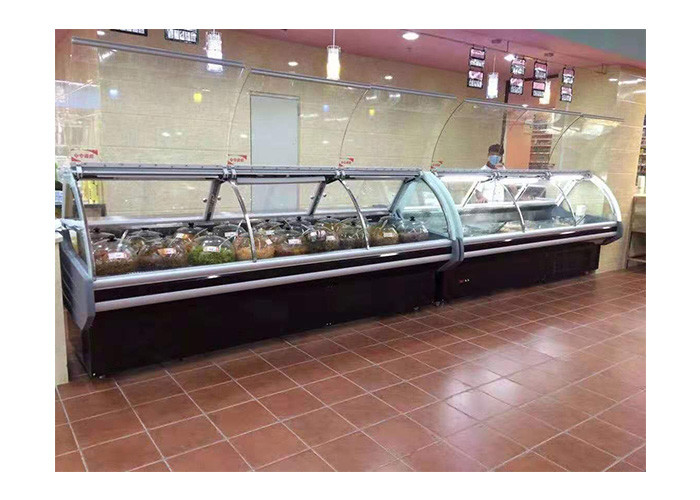 Green Health Commercial Horizontal Freezer With Air Curtain For Fish Fresh Meat
