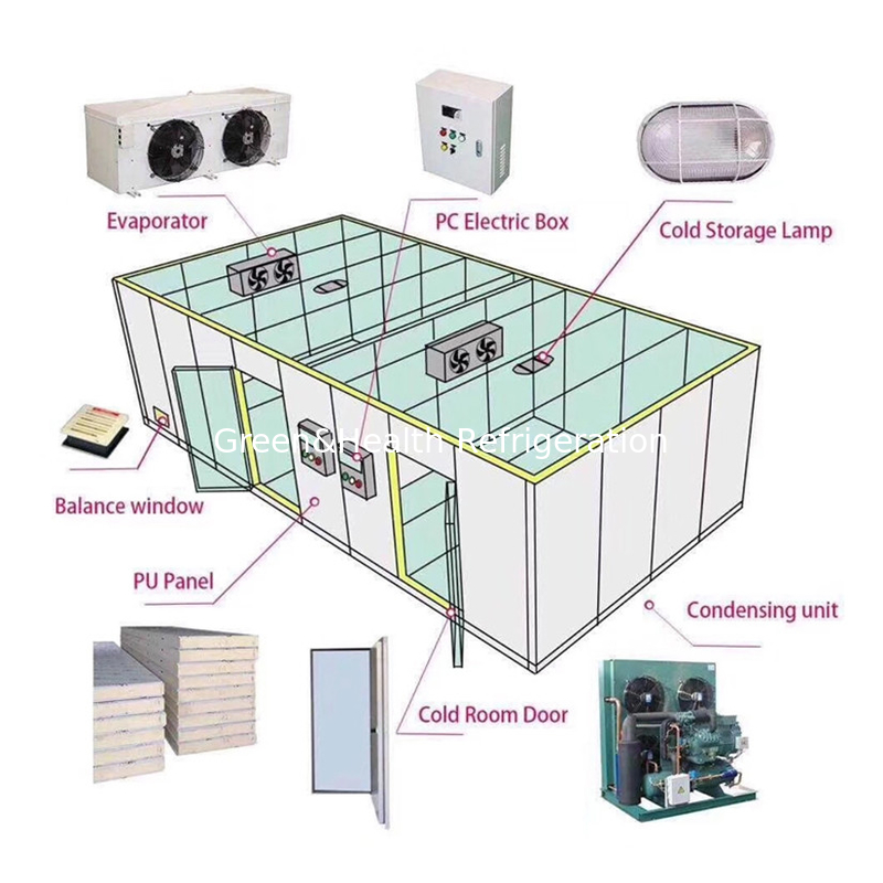 Customizable Cold Storage Room For Beef And Meat Freezing Walk In Room