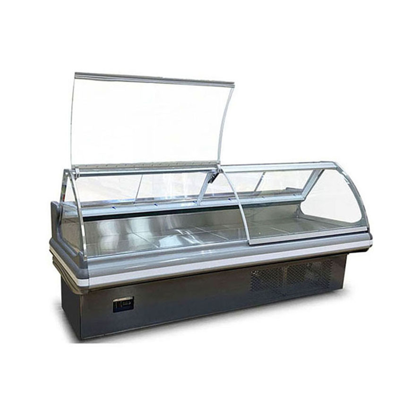 Commercial Fresh Meat Seafood Display Chiller For Butchery Store With 1.5 2 3m
