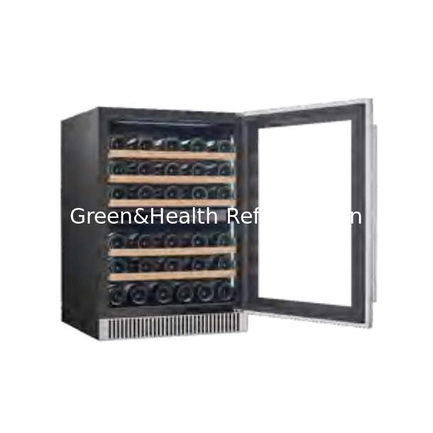 Space Saving Dual Zone Stainless Steel Fridge Cooler For Wine Beer Storage