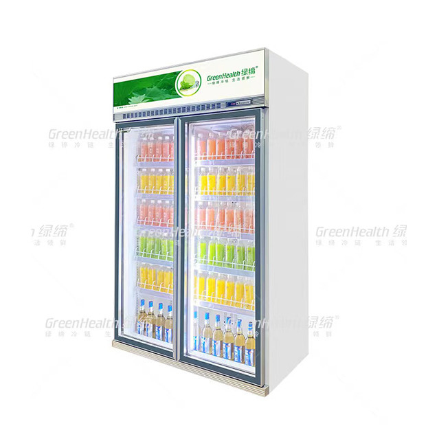 2087L Commercial Display Freezer 2~8 Degree Low E Defogging Glass Door Upright Beverage Inverter Chiller