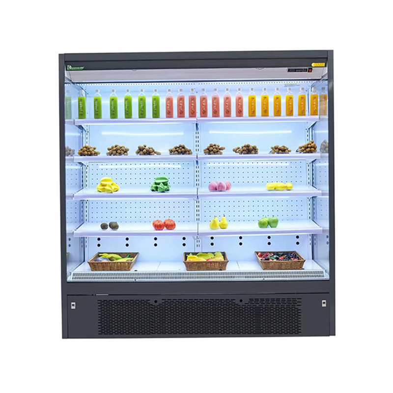 Customized Supermarket Bottle Air Cooler Multideck Open Chiller With Plug In System