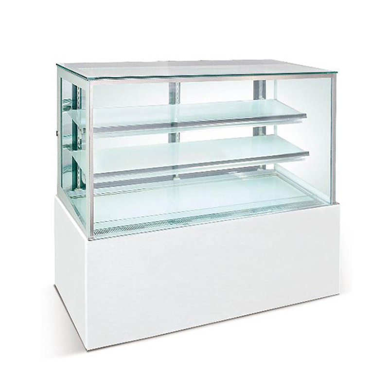 Digital Thermostat 2 Layers Decks Cake Display Showcase For Bakery Shop