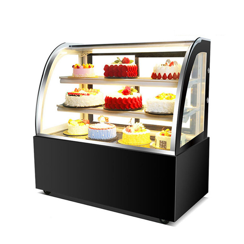 Digital Thermostat 2 Layers Decks Cake Display Showcase For Bakery Shop