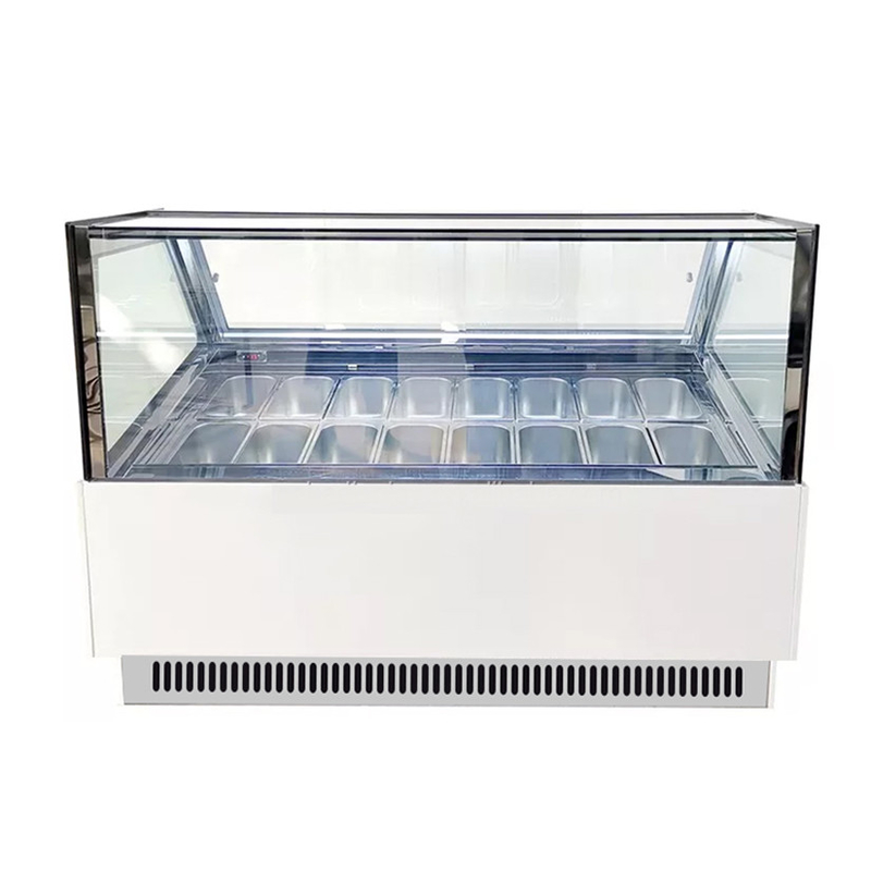 Versatile Storage Container Gelato Display Freezer For Different Types Of Frozen Desserts