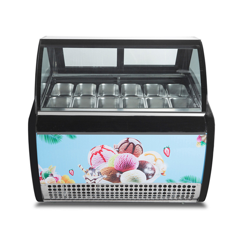 Versatile Storage Container Gelato Display Freezer For Different Types Of Frozen Desserts