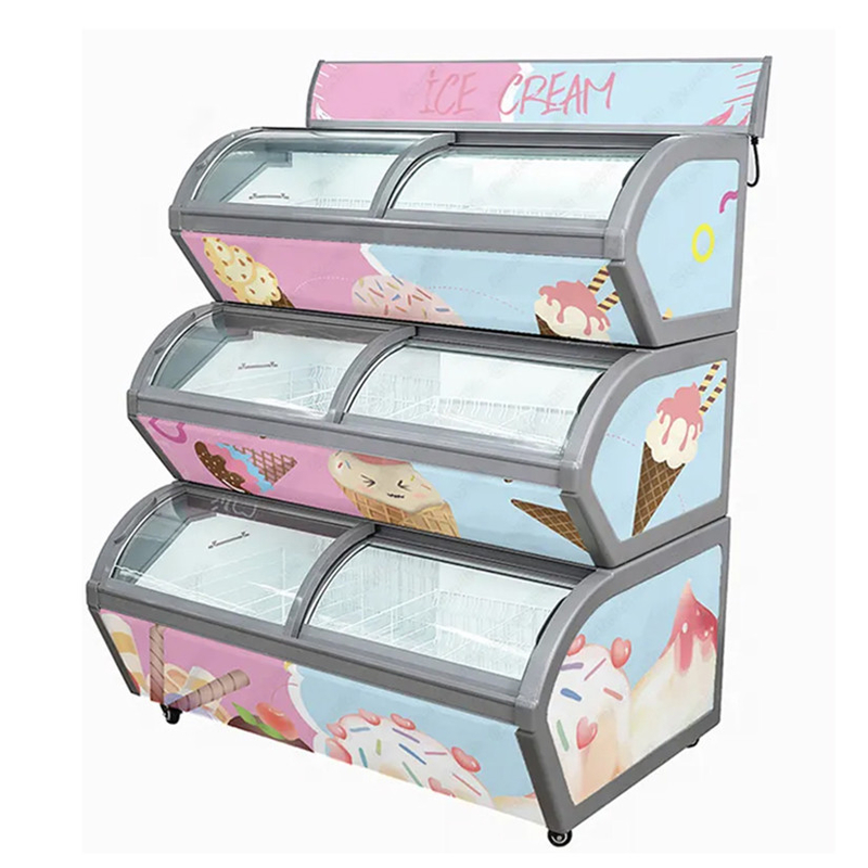 Versatile Storage Container Gelato Display Freezer For Different Types Of Frozen Desserts