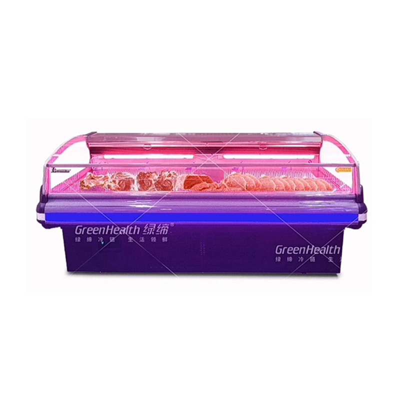 Top-Notch Meat Fish Cooked Food Display Freezer For Supermarket / Retailers