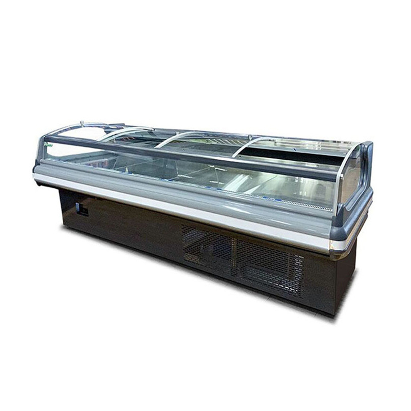 Top-Notch Meat Fish Cooked Food Display Freezer For Supermarket / Retailers