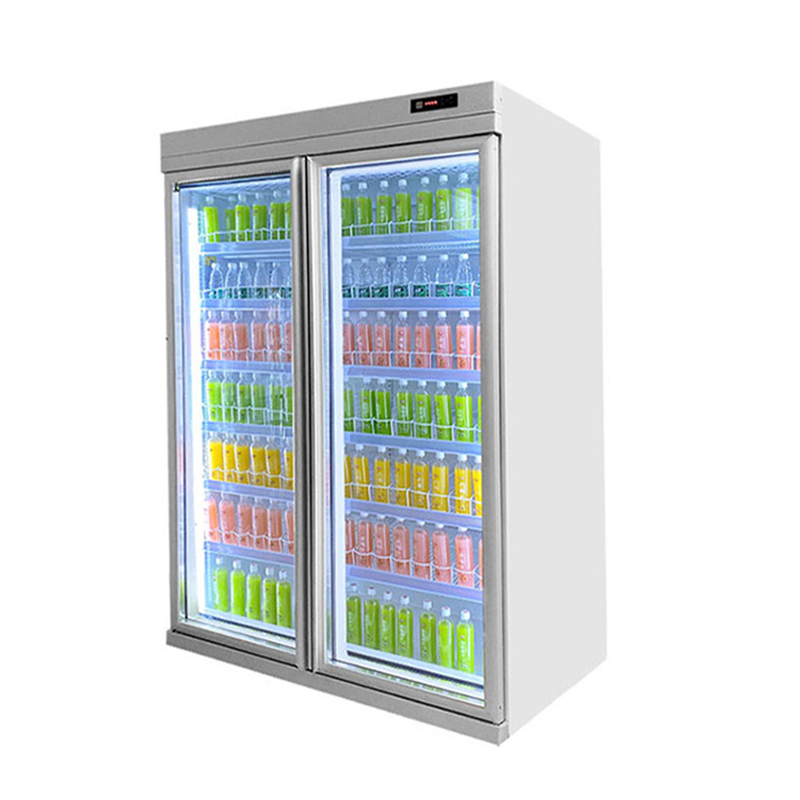 Supermarket Chiller Commercial Beverage Cooler For Drinks Cold Storage And Display
