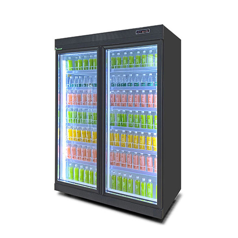 Supermarket Chiller Commercial Beverage Cooler For Drinks Cold Storage And Display