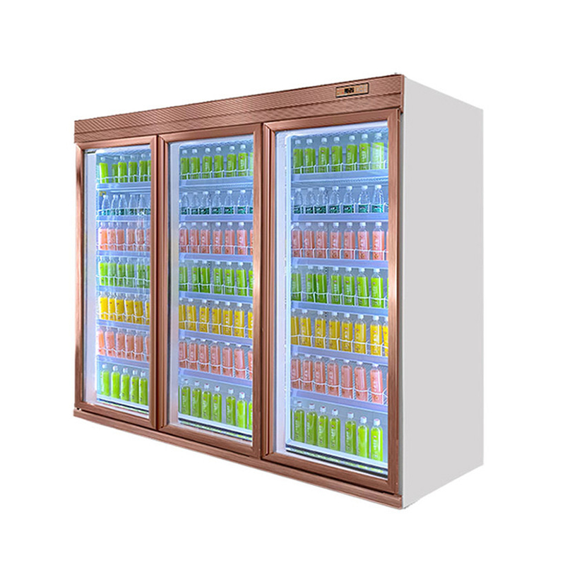 Supermarket Chiller Commercial Beverage Cooler For Drinks Cold Storage And Display