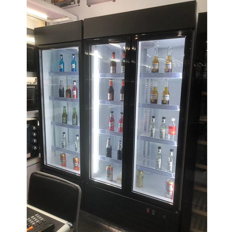 220v/50-60hz Rated Voltage Beverage Display Cooler with Temperature Range of 2C to 8C