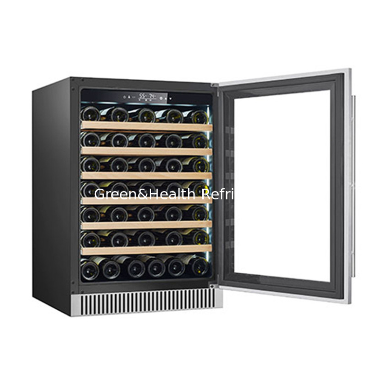 LD-60D R600a 150L Double Zone Wine Display Fridge For Wine Storage