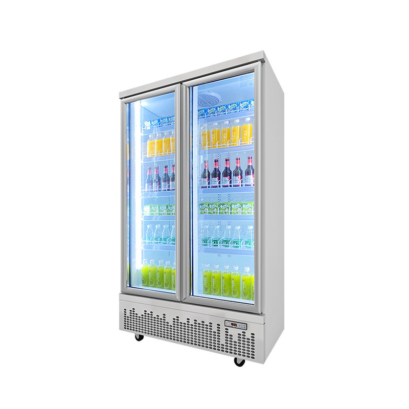 Store Use Glass Door Drinks Beverage Cooler For Modern Commercial Spaces