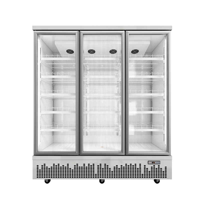 Store Use Glass Door Drinks Beverage Cooler For Modern Commercial Spaces