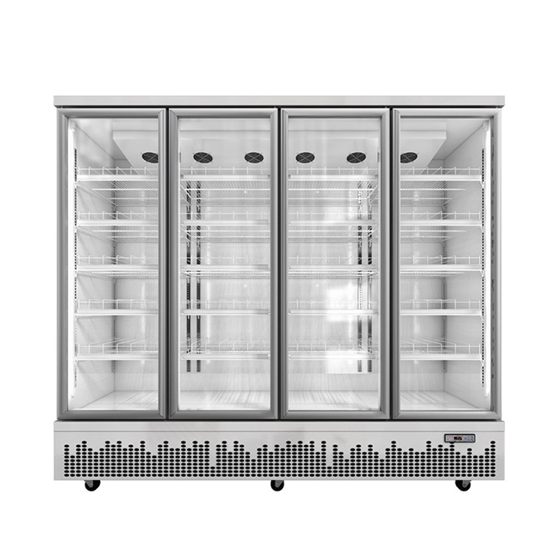 Store Use Glass Door Drinks Beverage Cooler For Modern Commercial Spaces