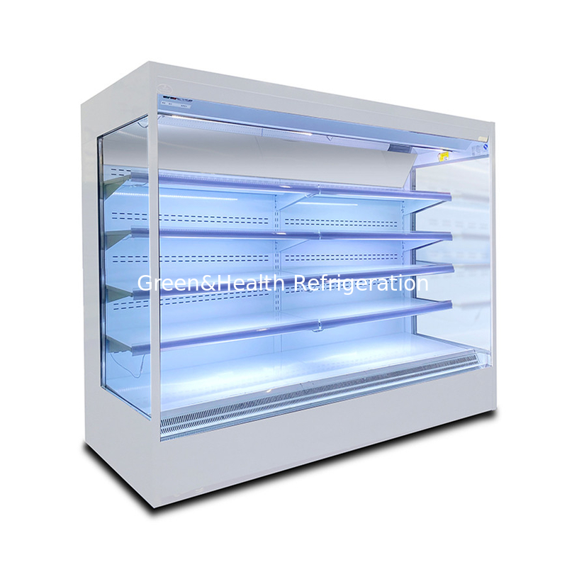 Open Display Fridge Cooling For Fresh Food And Beverage Display 2-8C Temperature