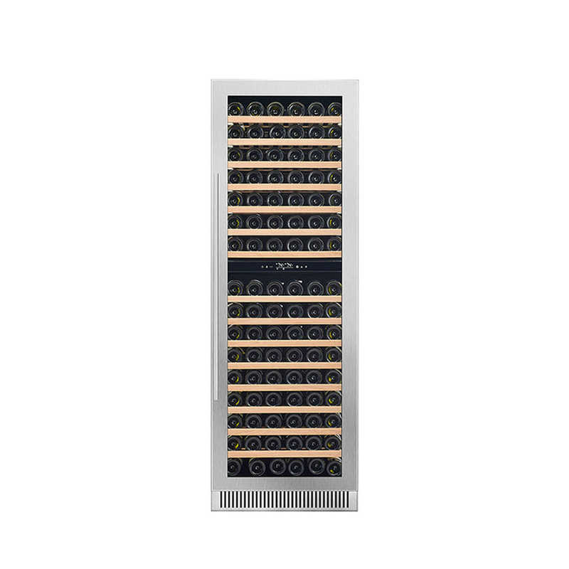185 Bottles Wine Display Cooler Dual Zone Electric Glass Door Model LD-185D