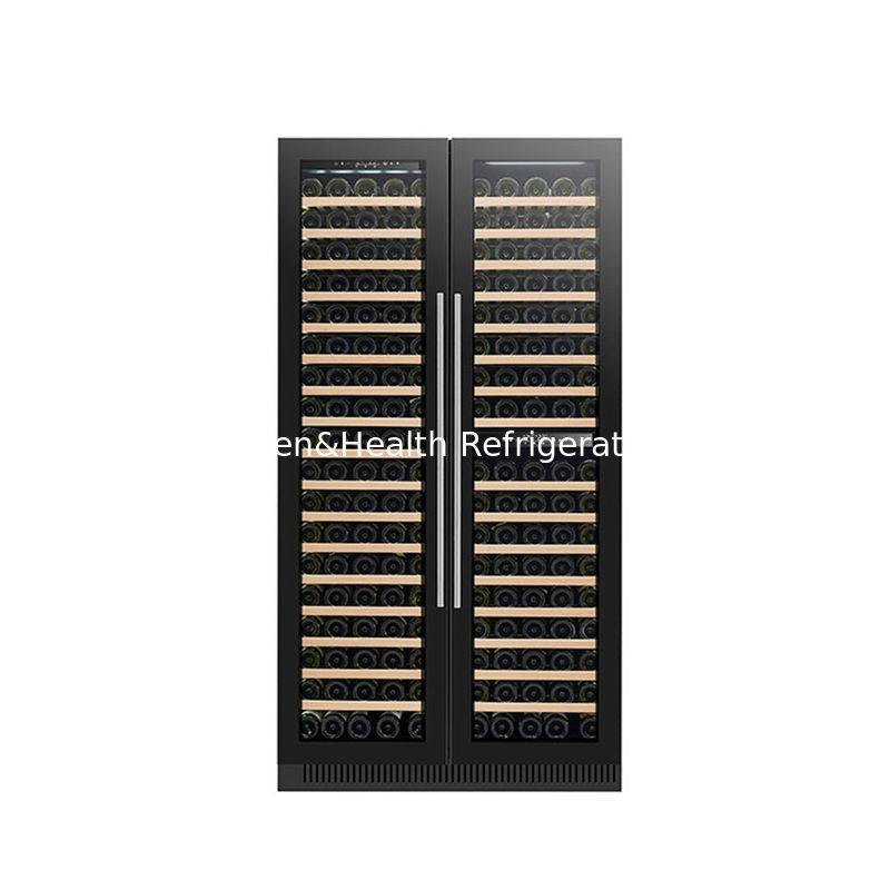 ETL Certificate 185 Bottles Wine Display Cooler Dual Zone Electric Glass Door Model LD-185D