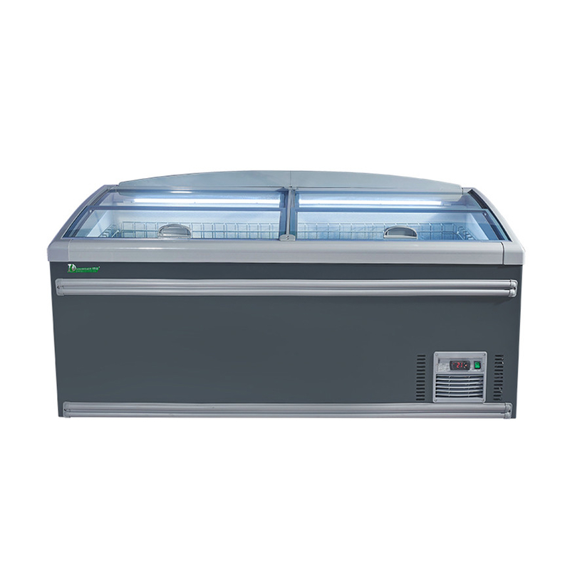 Product Presentation Supermarket Chest Deep Combination Open Top Island Freezer