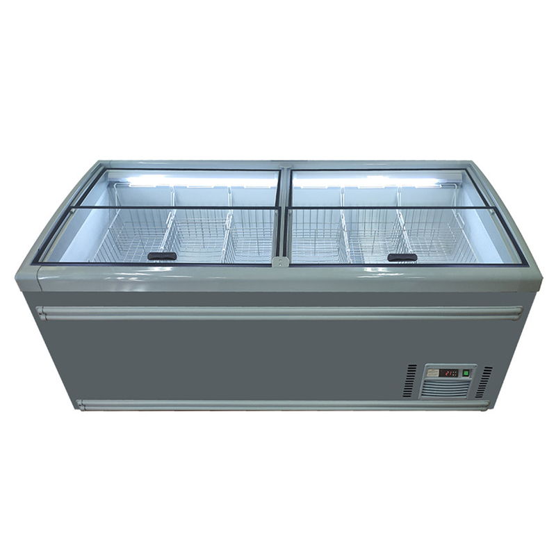 Product Presentation Supermarket Chest Deep Combination Open Top Island Freezer