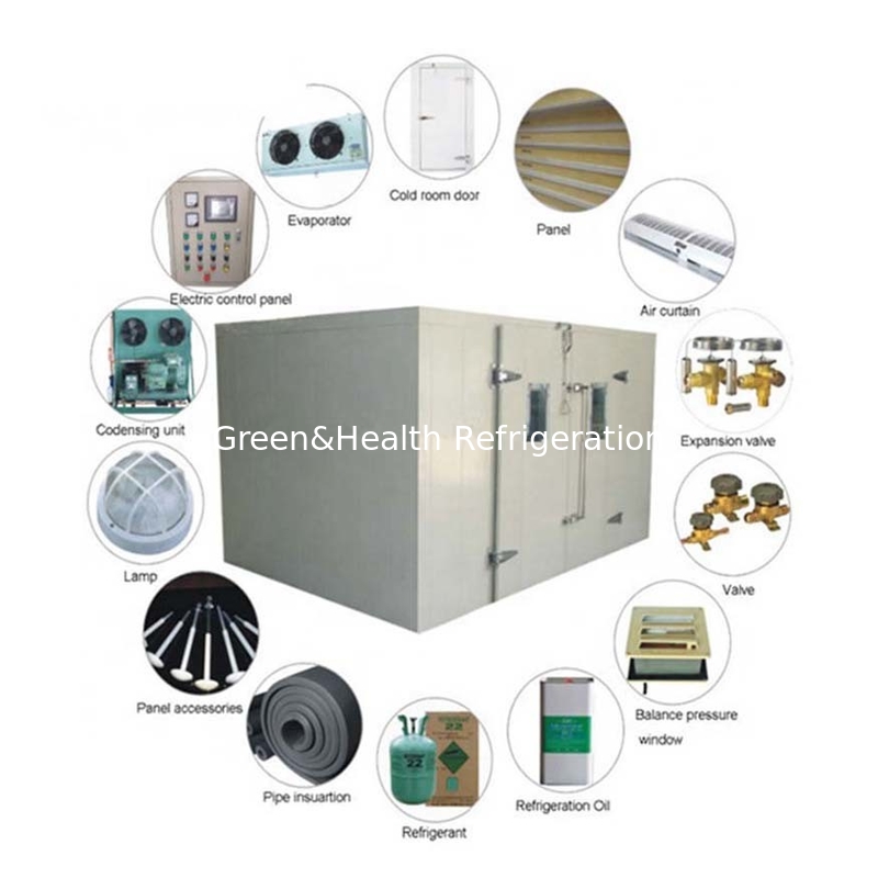 Professional Cold Storage Room for Vegetables Fruits Meat and Fish with Water or Air Cooling