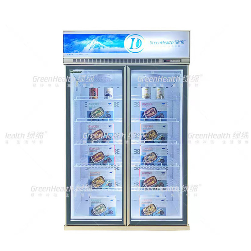 Energy Saving Customizable Commercial Display Freezer For Food Products Preservation