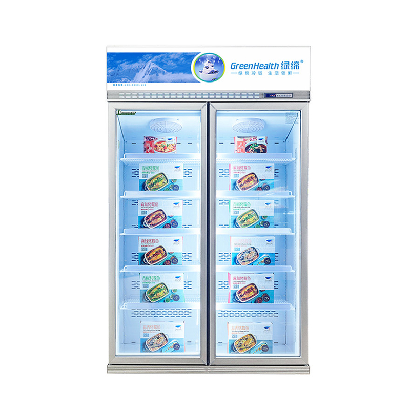 Energy Saving Customizable Commercial Display Freezer For Food Products Preservation