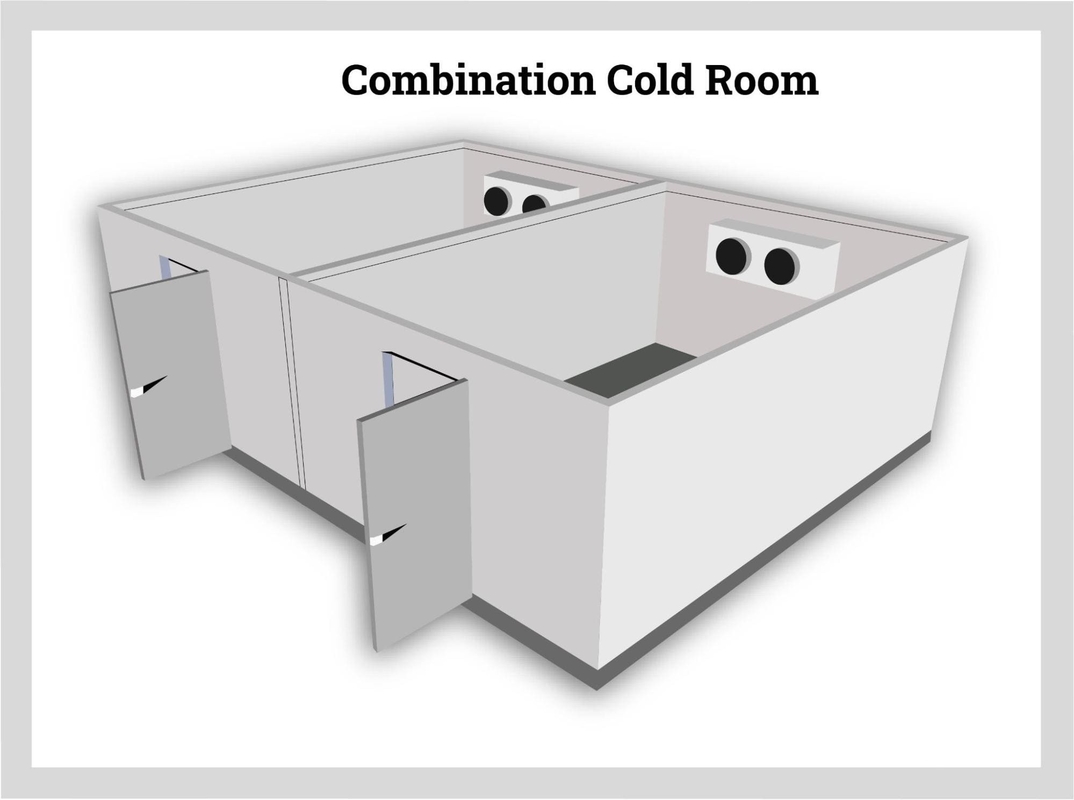 Cold Storage Room Walk-In's Cooler Walk-In Freezer With Refrigeration System
