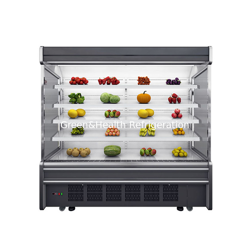 Plug-in Type Vegetable Display Fridge Multideck Display Chiller Commercial Open Case Chiller