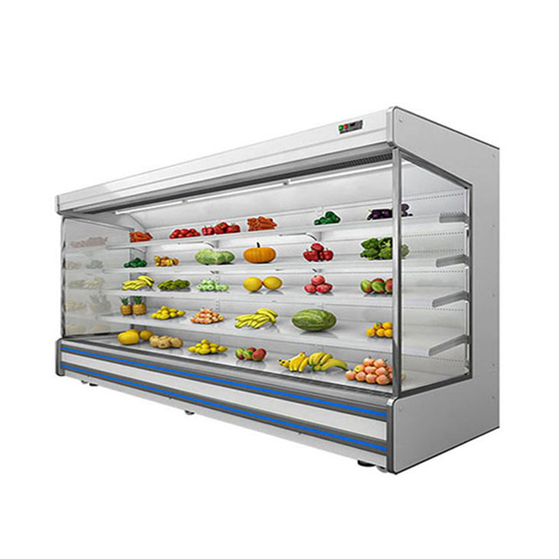 LED Multideck Open Display Chiller With 4 Shelves And 5 Display Space At 2-8.C
