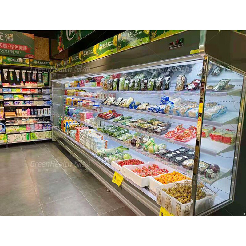 LED Multideck Open Display Chiller With 4 Shelves And 5 Display Space At 2-8.C