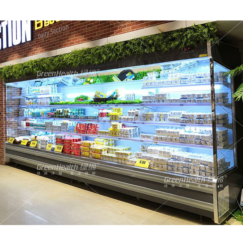 LED Multideck Open Display Chiller With 4 Shelves And 5 Display Space At 2-8.C