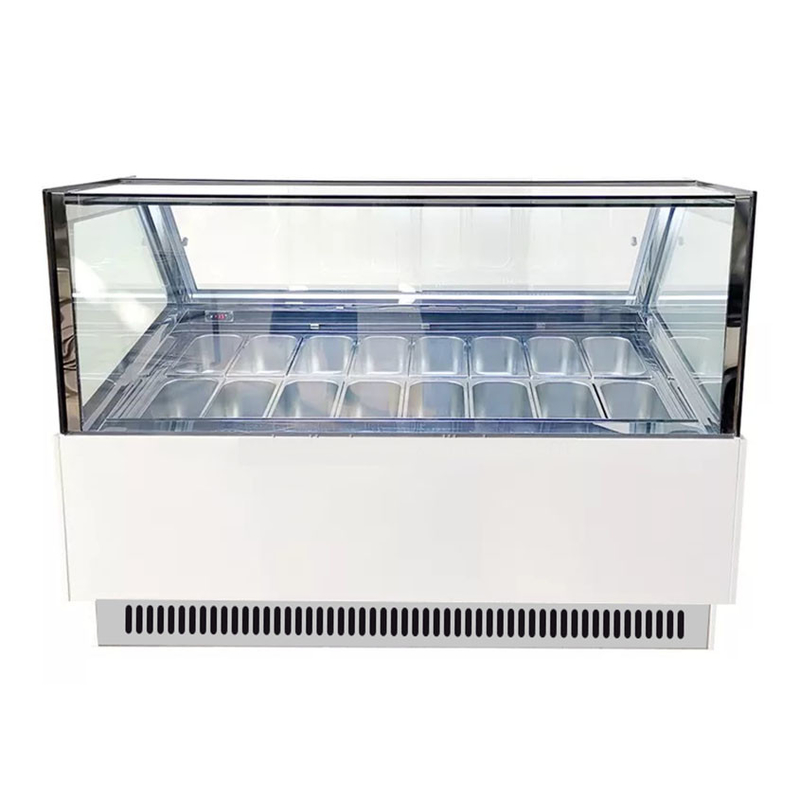 Frost Free Ice Cream Showcase With Anti Fog Glass And Digital Controller -18~22.C