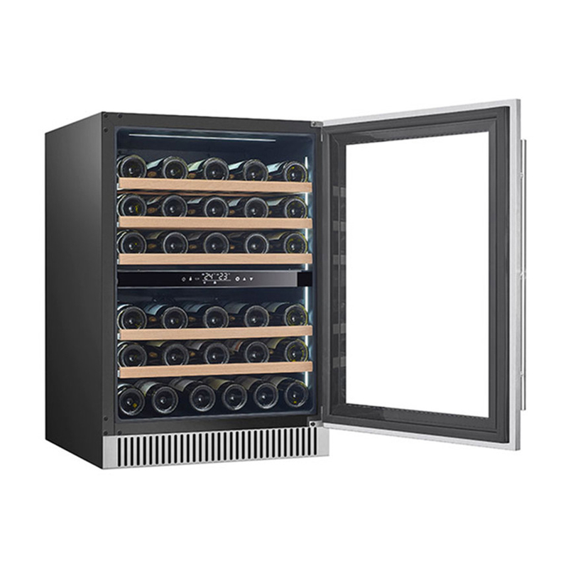 Dual-Zone Electric 60 Bottles Wine Cooler For Wine Storage And Preservation