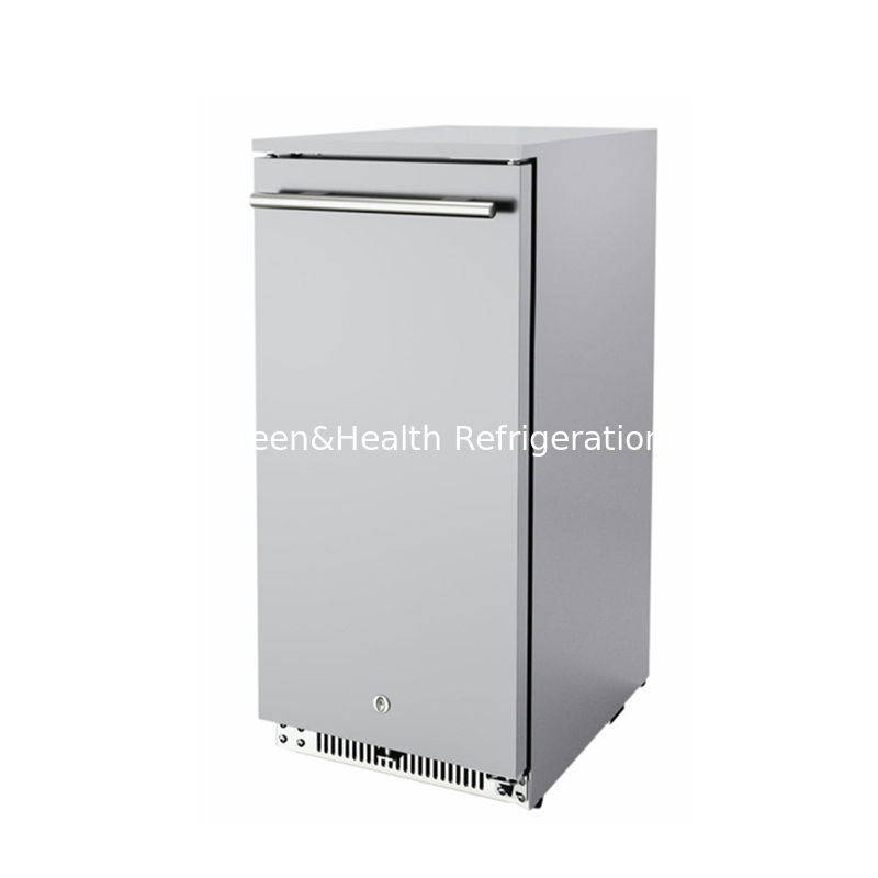 ETL Certificate 150L 168Cans Stainless Steel Solid Door Outdoor Beverage Refrigerator