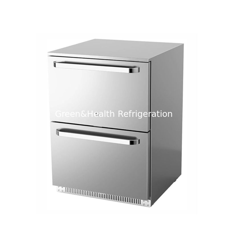 ETL Certificate 150L 168Cans Stainless Steel Solid Door Outdoor Beverage Refrigerator