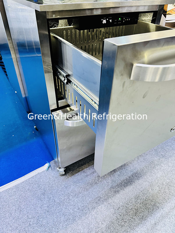 ETL Certificate 150L 168Cans Stainless Steel Solid Door Outdoor Beverage Refrigerator