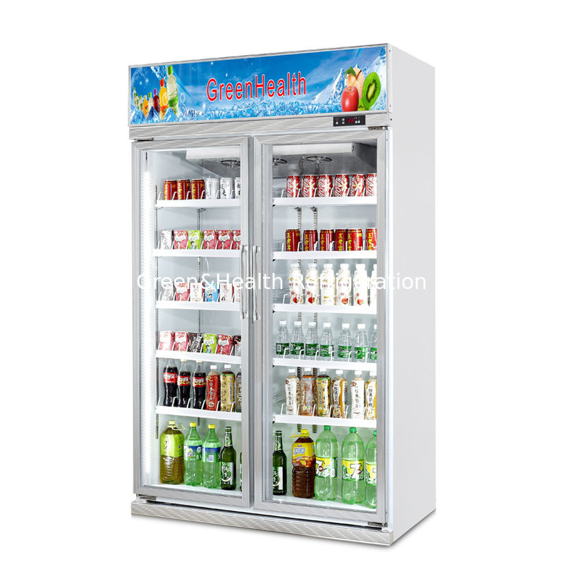 Upright Slide Glass Door Freezer Showcase For Commercial Automatic Defrost Type